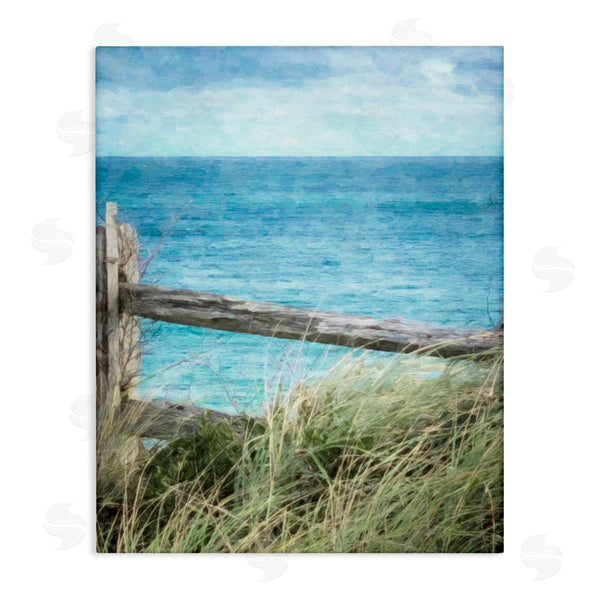 stupell industries Graffi*tee Studios | Waterfront Beach Fence Wall Art
