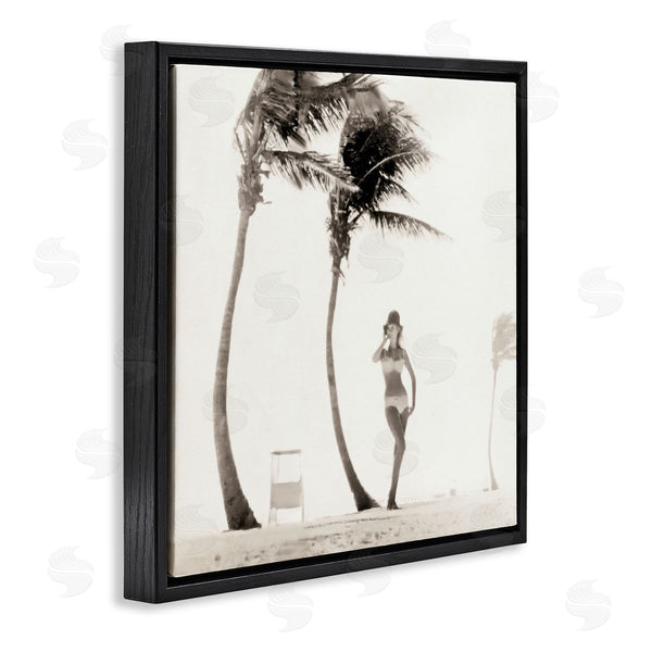 Stupell Industries Graffi*tee Studios | White Bikini Windblown Beach Wall Art