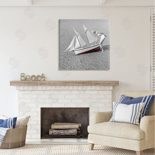 Stupell Industries Graffi*tee Studios | Woman With Sailboat Wall Art