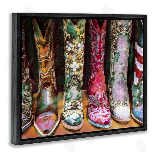 Stupell Industries Graffitee Studios | Cowboy Boots Various Bold Designs