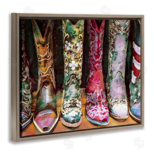 Stupell Industries Graffitee Studios | Cowboy Boots Various Bold Designs