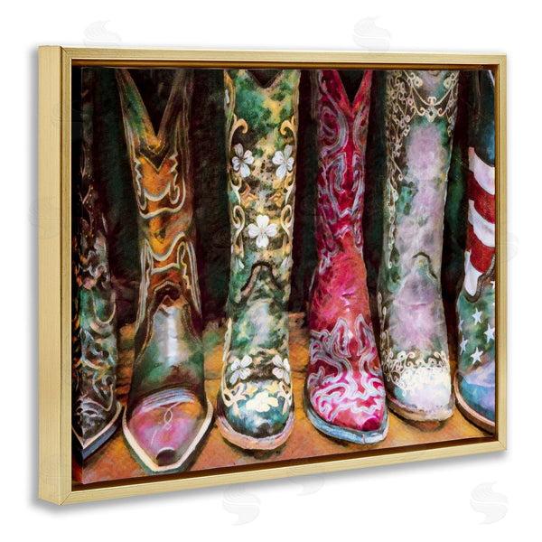 Stupell Industries Graffitee Studios | Cowboy Boots Various Bold Designs