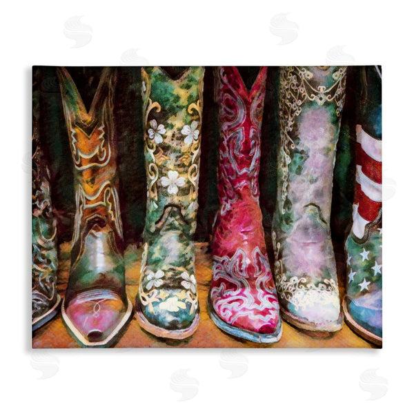 stupell industries Graffitee Studios | Cowboy Boots Various Bold Designs