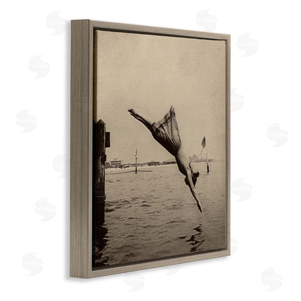 Stupell Industries Graffitee Studios | Vintage Diving Girl