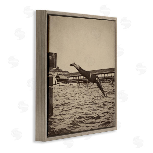 Stupell Industries Graffitee Studios | Vintage Diving Man