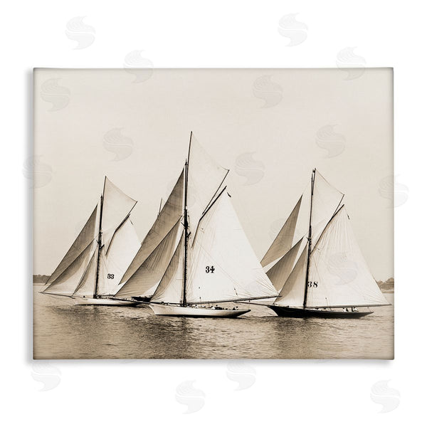 stupell industries Graffitee Studios | Vintage Sailboat Fleet
