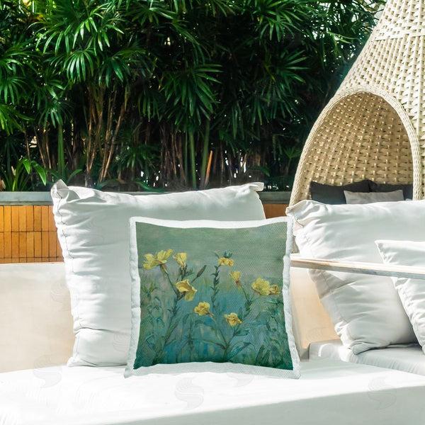 Stupell Industries Graham Reynolds | Buttercup Flower Field Printed Throw Pillow