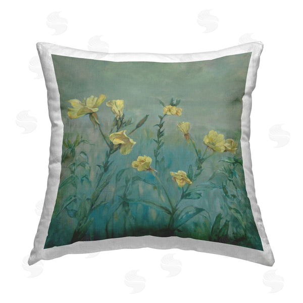 stupell industries Graham Reynolds | Buttercup Flower Field Printed Throw Pillow