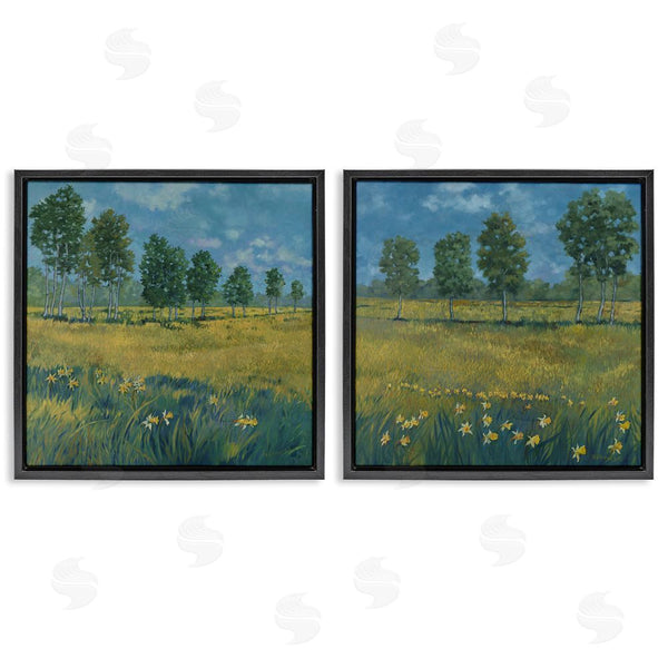 Stupell Industries Graham Reynolds | Daffodil Tree Lined Field Wall Art