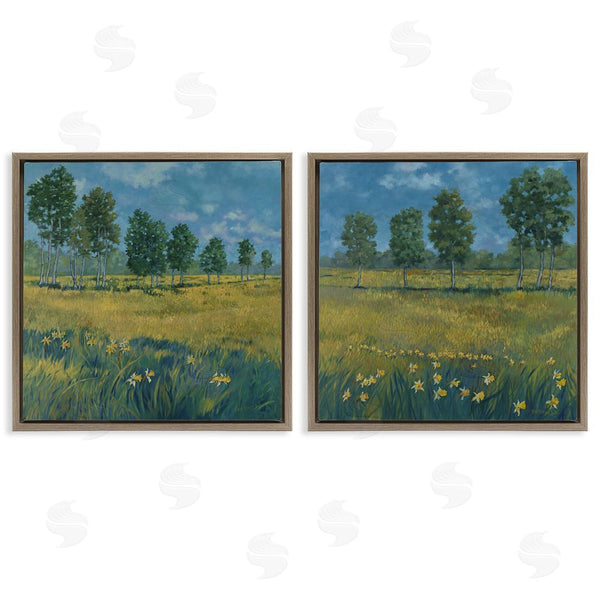 Stupell Industries Graham Reynolds | Daffodil Tree Lined Field Wall Art