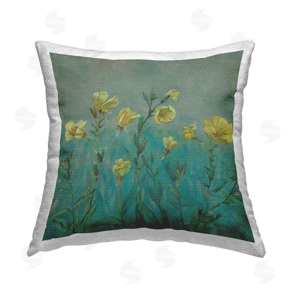 Stupell Industries Graham Reynolds | Floral Buttercup Meadow Printed Throw Pillow