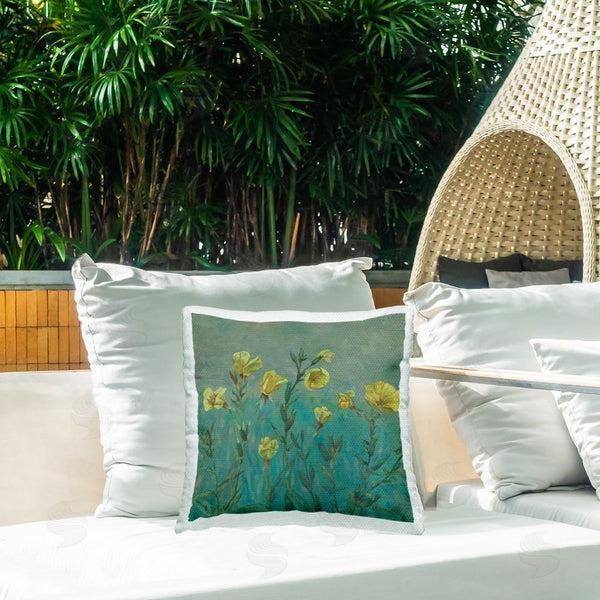 Stupell Industries Graham Reynolds | Floral Buttercup Meadow Printed Throw Pillow