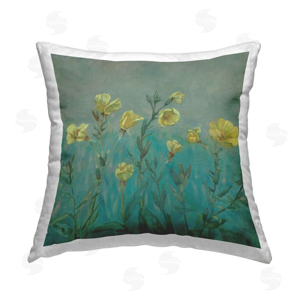 stupell industries Graham Reynolds | Floral Buttercup Meadow Printed Throw Pillow
