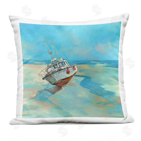 Stupell Industries Graham Reynolds | Low Tide Beach Shoreline Printed Throw Pillow