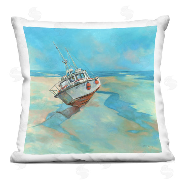 stupell industries Graham Reynolds | Low Tide Beach Shoreline Printed Throw Pillow