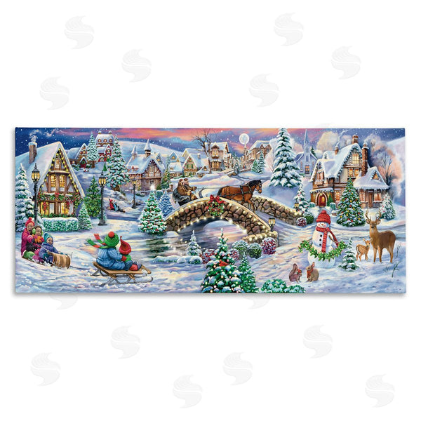 stupell industries Grateful Licensing | Snowy Winter Townscape Wall Art