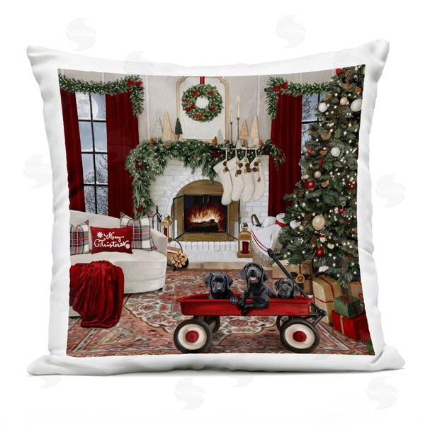Stupell Industries Grateful Licensing Studio | Christmas Hearth Lounge Printed Throw Pillow