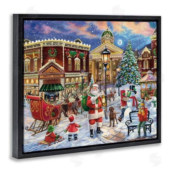 Stupell Industries Grateful Licensing Studio | Santa In Town Square