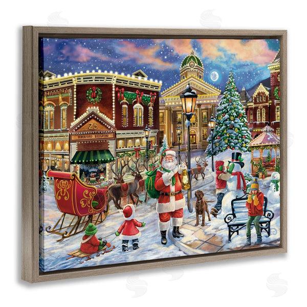 Stupell Industries Grateful Licensing Studio | Santa In Town Square