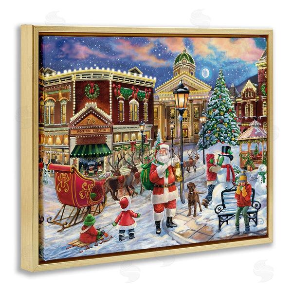 Stupell Industries Grateful Licensing Studio | Santa In Town Square