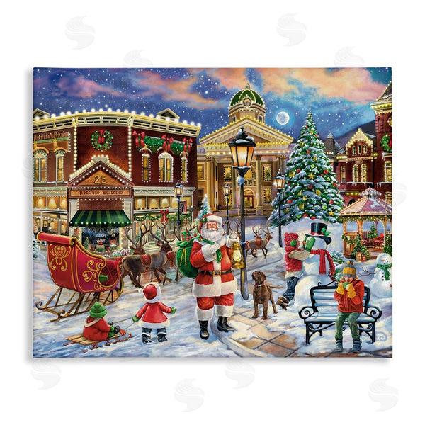 stupell industries Grateful Licensing Studio | Santa in Town Square
