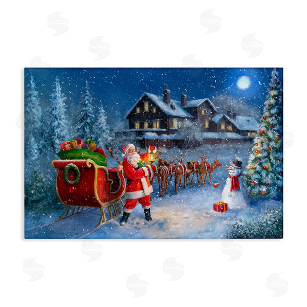 stupell industries Grateful Licensing Studio | Santa's Sleigh & Lantern