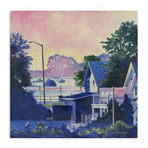 stupell industries Greg Gorham | Gloucester Houses at Twilight