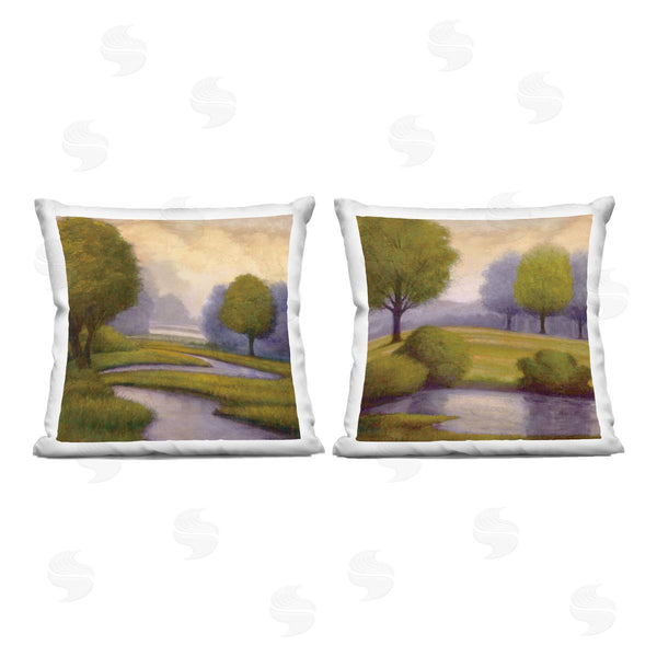 stupell industries Gregory Williams | Lavender Sunrise Reflections Printed Throw Pillow Set