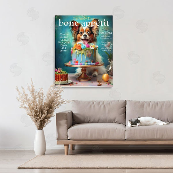 Stupell Industries Grotto Studios | Bone Appetit Dog Magazine Parody