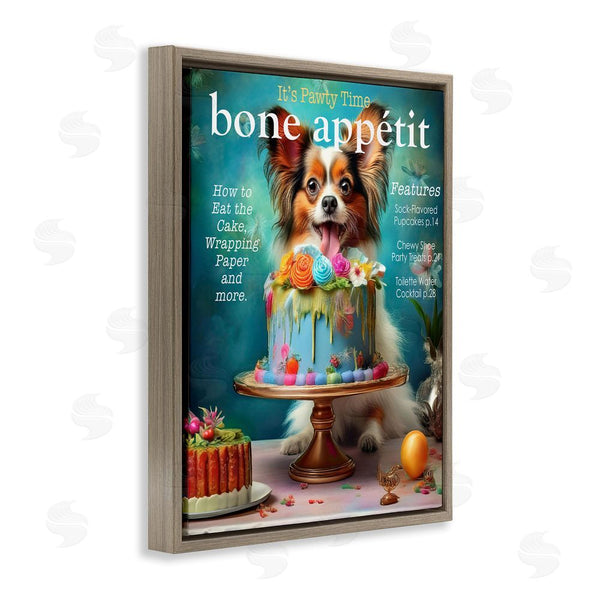 Stupell Industries Grotto Studios | Bone Appetit Dog Magazine Parody