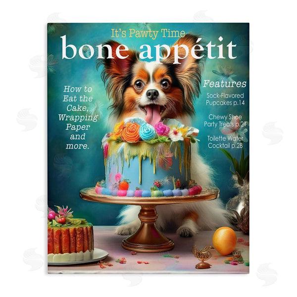 stupell industries Grotto Studios | Bone Appetit Dog Magazine Parody