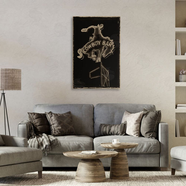 Stupell Industries Grotto Studios | Cowboy Bar On Black