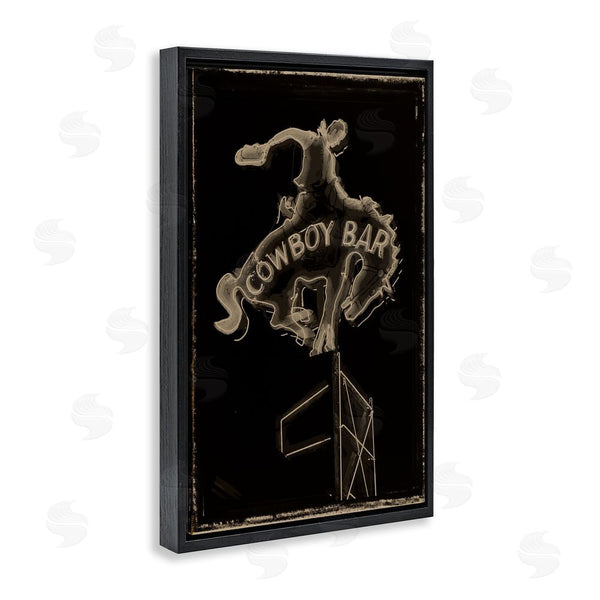 Stupell Industries Grotto Studios | Cowboy Bar On Black