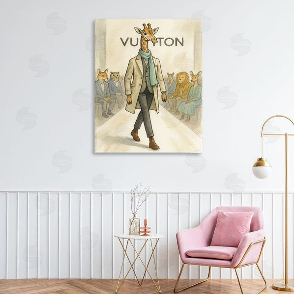 Stupell Industries Grotto Studios | Fashion Runway Giraffe