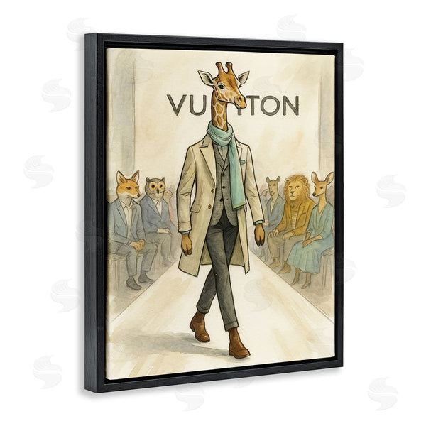 Stupell Industries Grotto Studios | Fashion Runway Giraffe