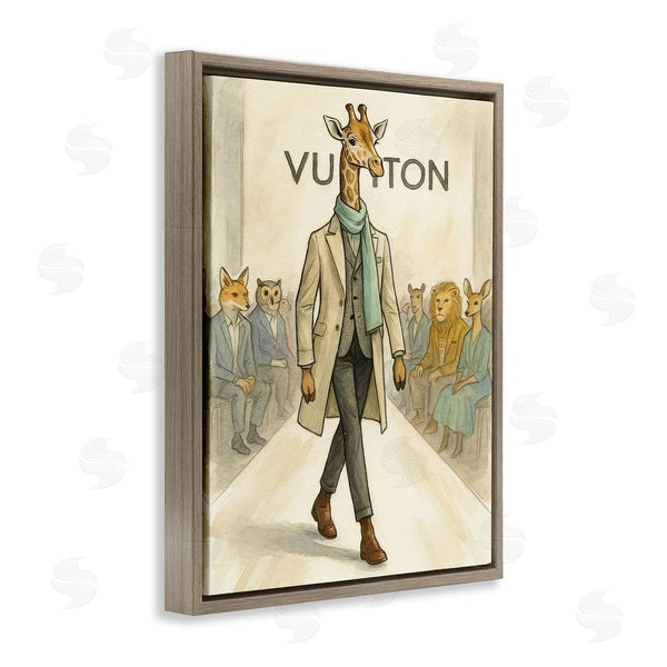 Stupell Industries Grotto Studios | Fashion Runway Giraffe