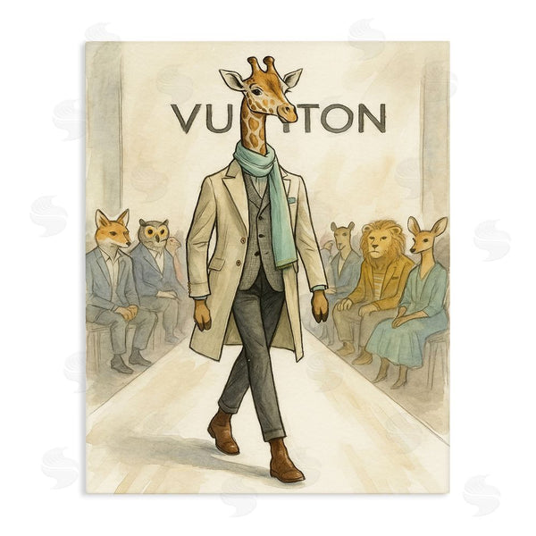 stupell industries Grotto Studios | Fashion Runway Giraffe