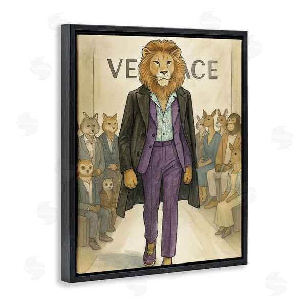 Stupell Industries Grotto Studios | Fashion Runway Lion