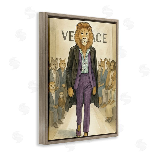 Stupell Industries Grotto Studios | Fashion Runway Lion