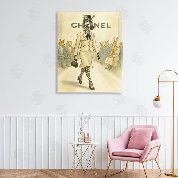 Stupell Industries Grotto Studios | Fashion Runway Zebra