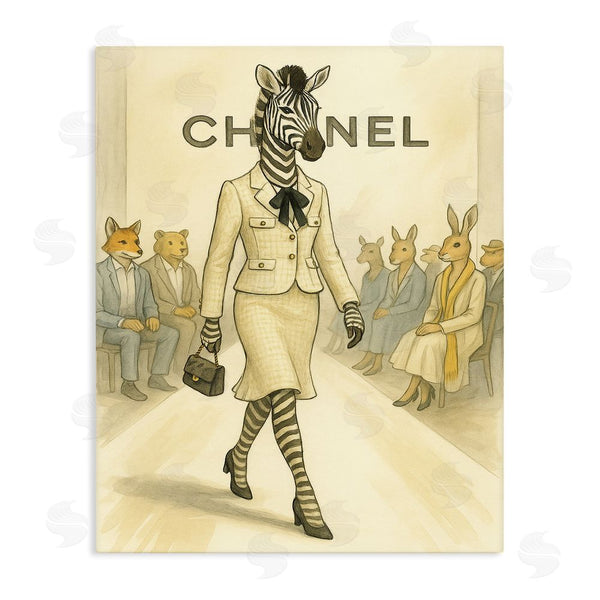 stupell industries Grotto Studios | Fashion Runway Zebra