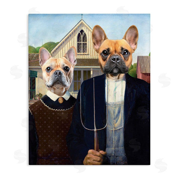 stupell industries Grotto Studios | French Bulldogs Iconic Farmers