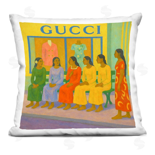stupell industries Grotto Studios | Gaugin Style Glam Throw Pillow