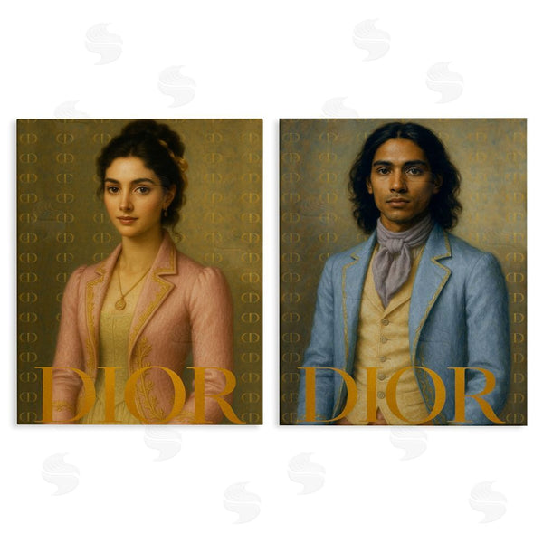 stupell industries Grotto Studios | Iconic Vintage Fashion Models Wall Art