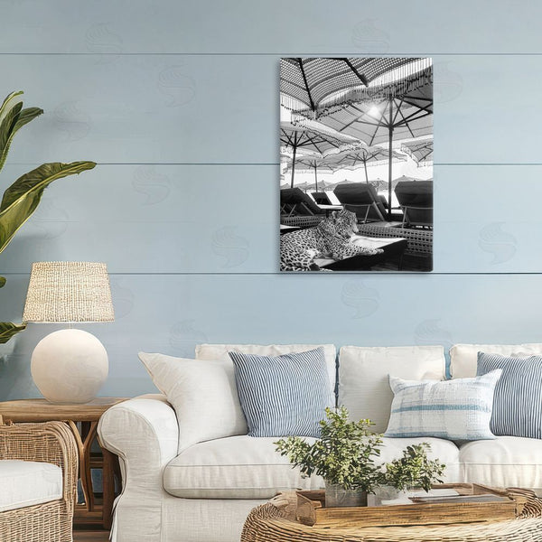 Stupell Industries Grotto Studios | Leopard On Tropical Vacation