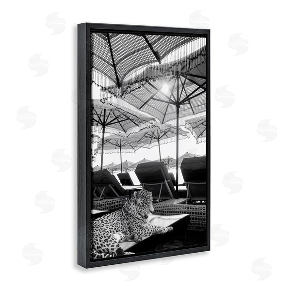 Stupell Industries Grotto Studios | Leopard On Tropical Vacation