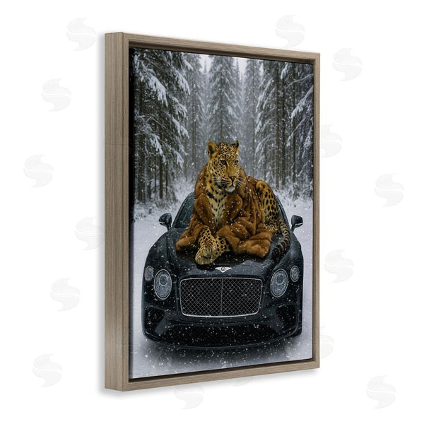 Stupell Industries Grotto Studios | Luxurious Leopard Winter Woods