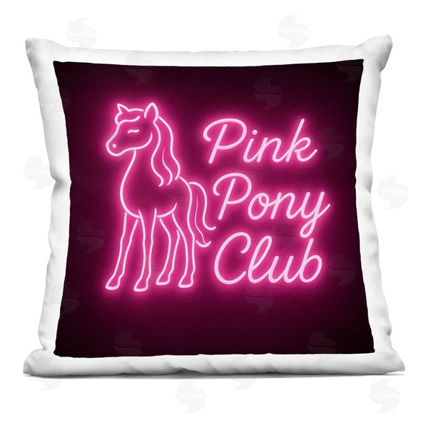 stupell industries Grotto Studios | Pink Pony Club Neon Throw Pillow