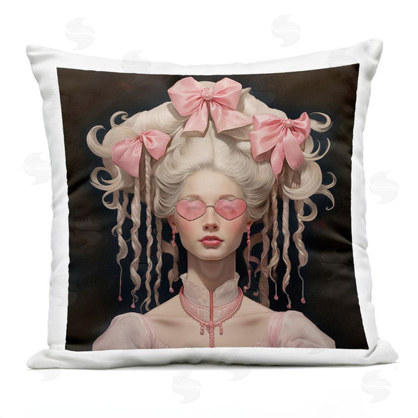 Stupell Industries Grotto Studios | Rococo Woman Opulent Ribbons Throw Pillow