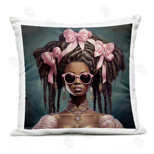 Stupell Industries Grotto Studios | Rococo Woman With Bows Throw Pillow